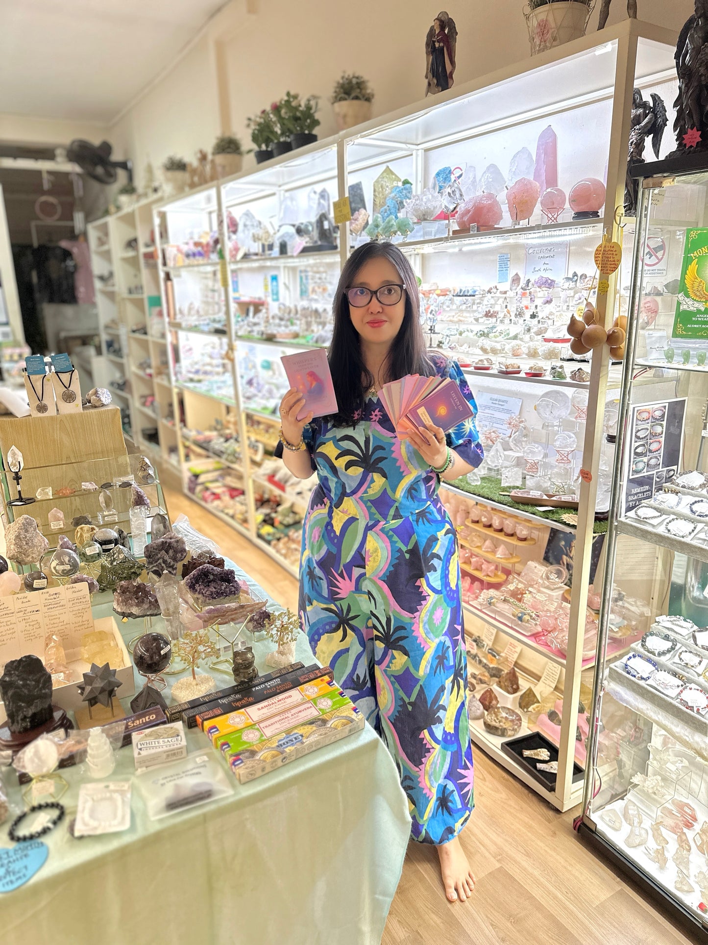 Whispers from the Lightweaver, An Oracle Card Deck by Audrey Aelthira with FREE Crystal Wish Tree Bottle