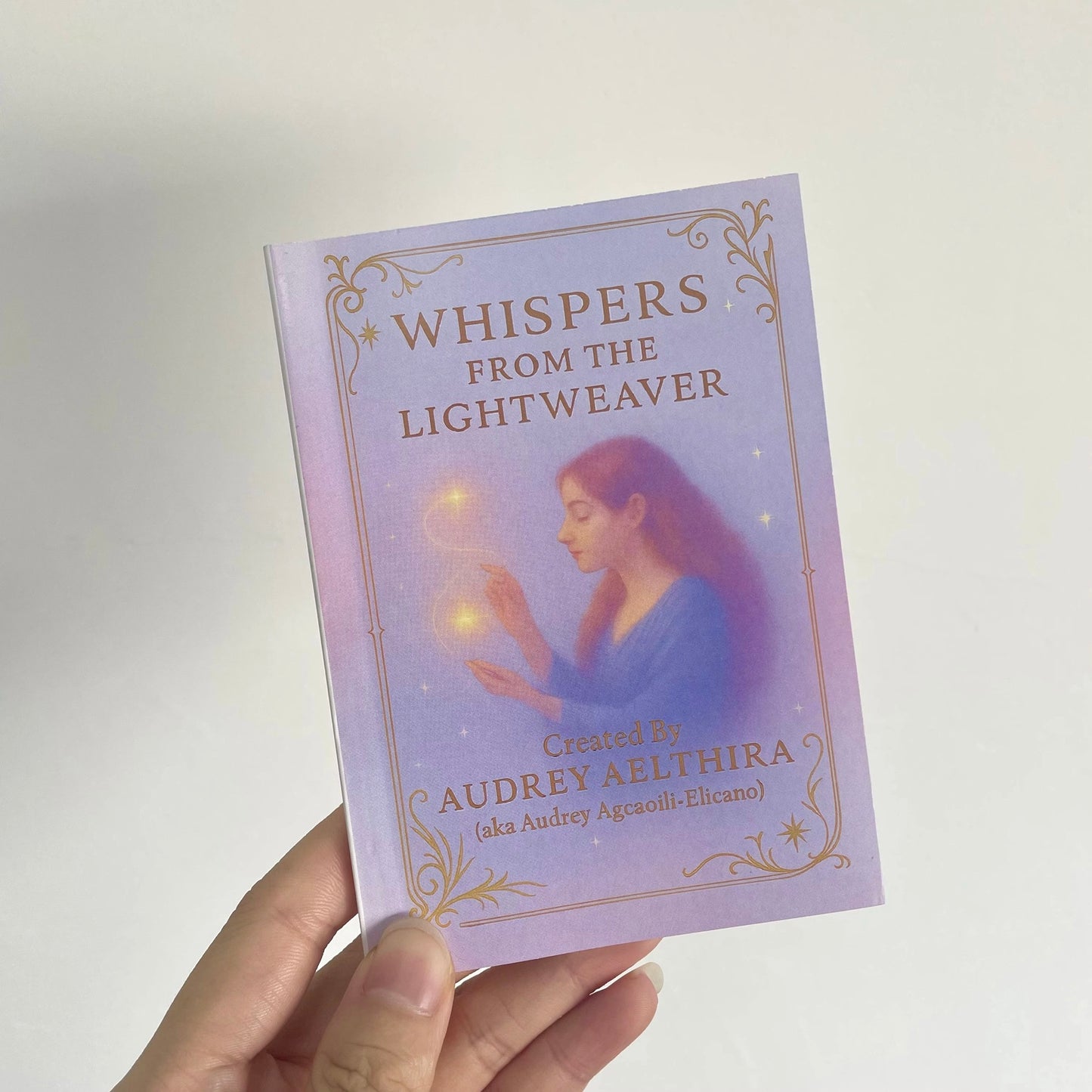Whispers from the Lightweaver, An Oracle Card Deck by Audrey Aelthira with FREE Crystal Wish Tree Bottle