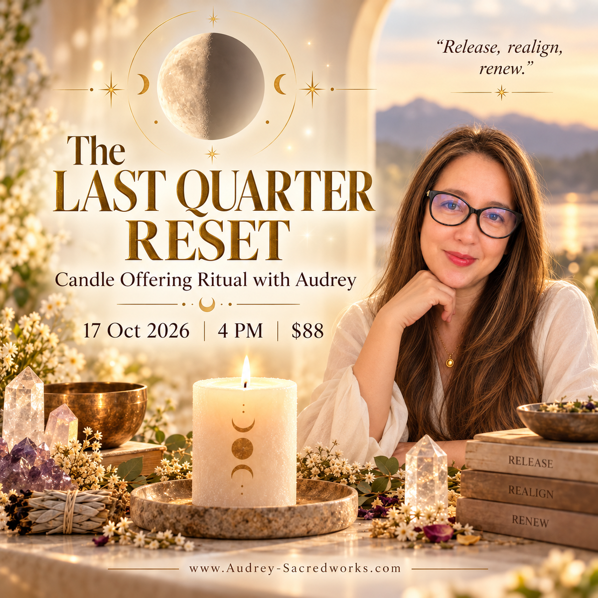 October Candle Offering- The Last Quarter Re-set with Audrey 17 Oct 4pm