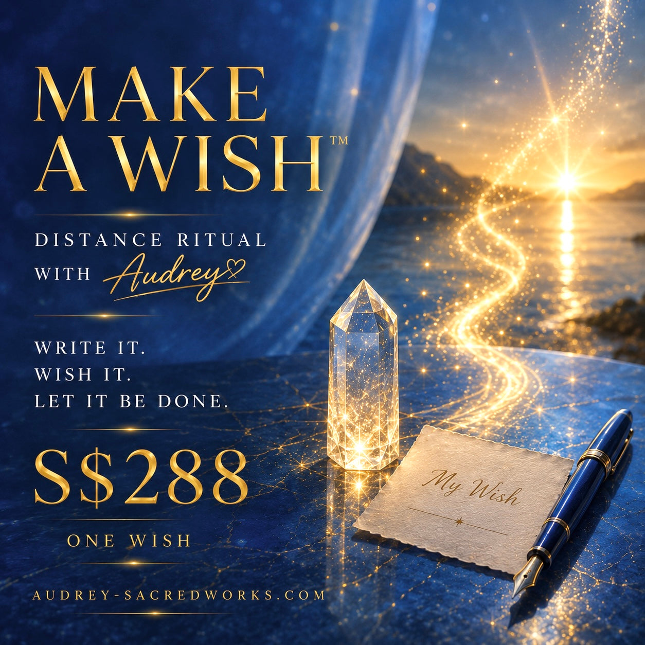 MAKE A WISH™ Distance Work with Audrey (One Wish)