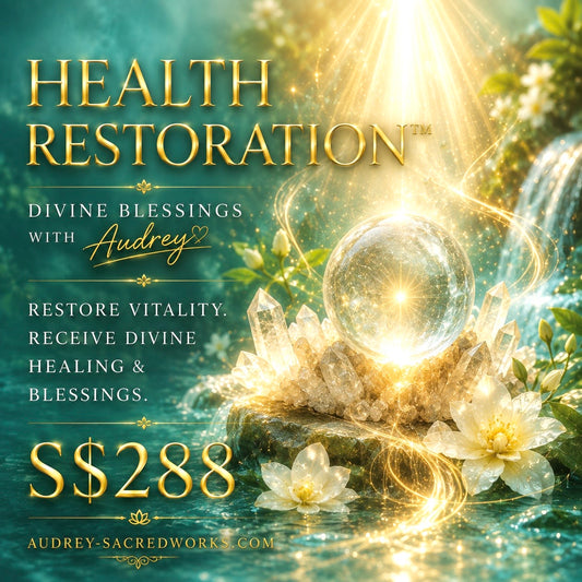 HEALTH RESTORATION™ Distance Work with Audrey
(Support Healing & Vitality)