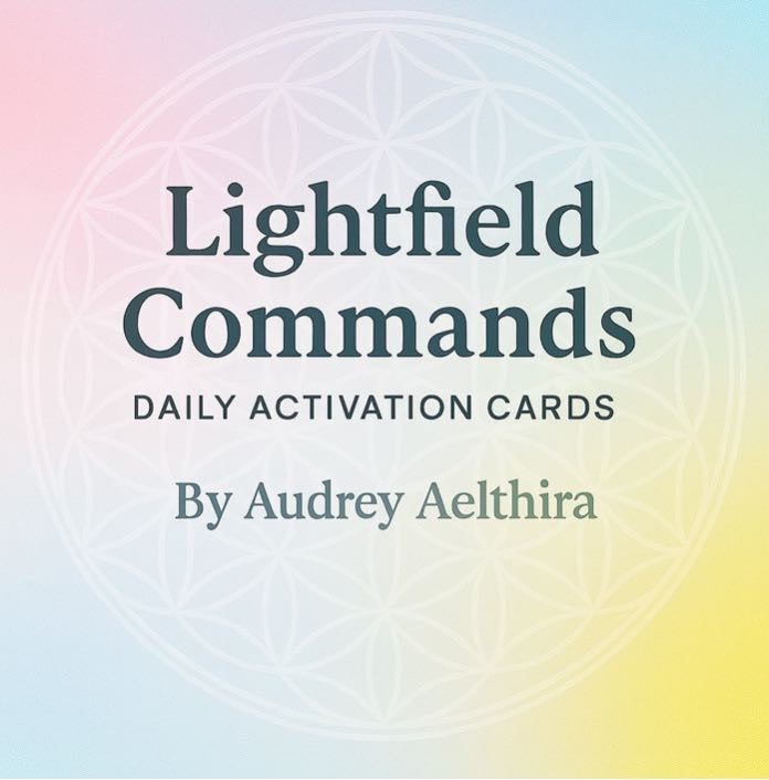 Lightfield Commands Activation Cards by Audrey
(with Free Wooden Stand)