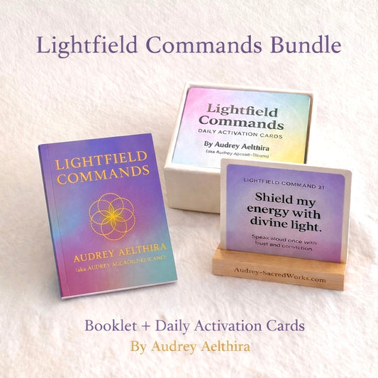 Lightfield Commands Bundle Set (Booklet +Daily Activation Cards) by Audrey