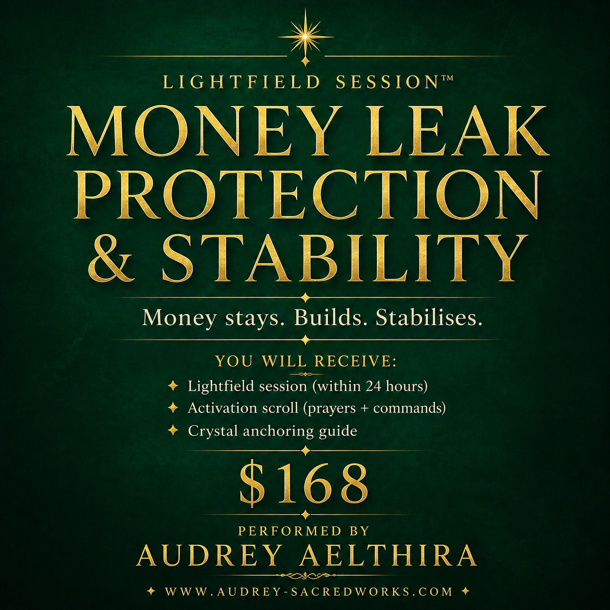 Money Leak Protection & Stability Lightfield™ with Audrey Aelthira