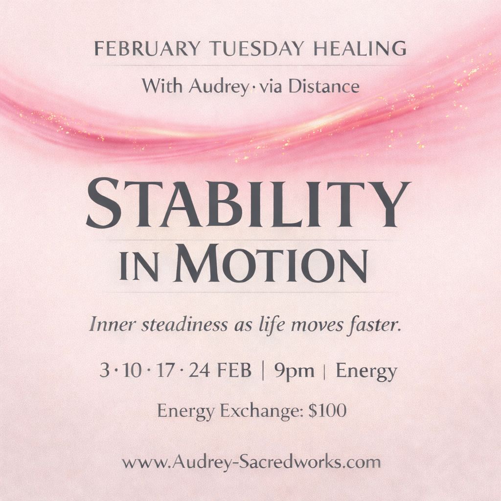 Stability in Motion (February Tuesday Healing with Audrey) via distance