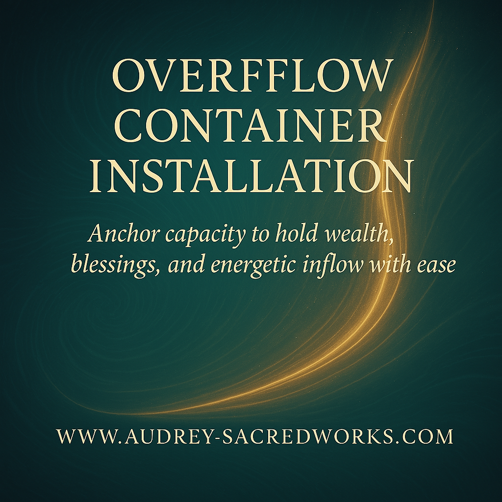 Overflow Container Installation (Audrey’s LightField System)